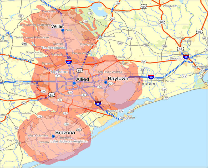 Houston Coverage Maps